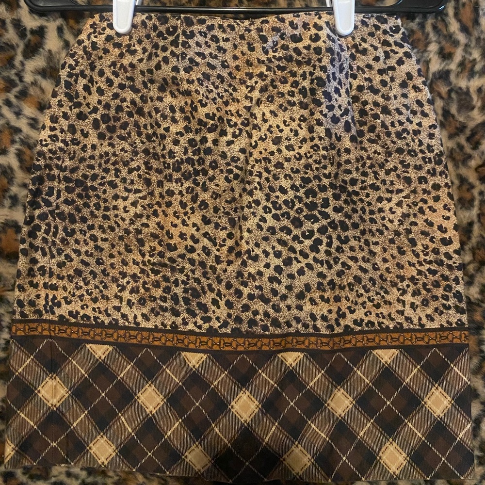 Mini skirt Talbots cheetah